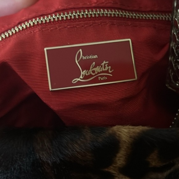 Christian louboutin pony hair leopard print bag - Picture 7 of 9